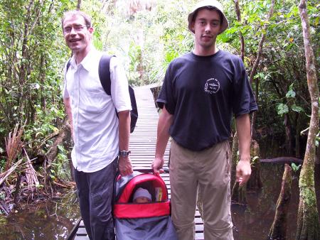 Papy, moi et papa à Macouria