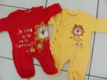 Mes pyjamas de 1 mois à 3 mois