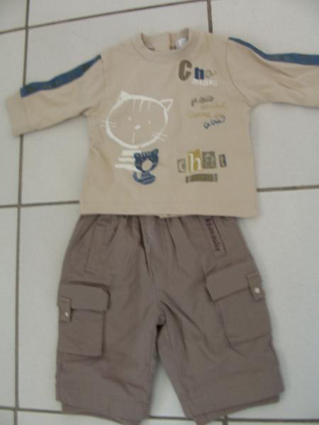 Ma tenue pantalon + t-shirt pour mes 3 mois