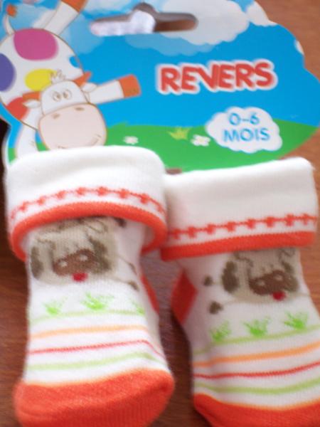 Les chaussettes de 0 à 6mois...