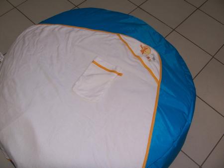 Ma cape de bain et mon gant...
